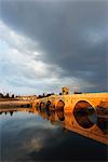 Turkey, Thrace, Edirne, Tunca Koprosu stone arched bridge