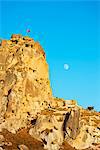 Turkey, Central Anatolia, Cappadocia, rockcut topography of Uchisar Castle, Unesco World Heritage site