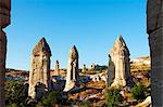 Turkey, Central Anatolia, Cappadocia, landscape at Goreme, Unesco World Heritage site