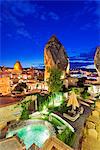 Turkey, Central Anatolia, Cappadocia, Goreme, Antalolia Houses Boutique Hotel, Unesco World Heritage site