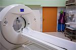 MRI scan machine in scanning room at the hospital