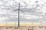 Wind turbines in desert landscape, Taiba, Ceara, Brazil