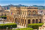 The magnificent city hall, Ducezio Palace in the Old Town of Noto in the Province of Syracuse in Sicily, Italy