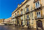 Piazza Duomo in Syracuse, Sicily, Italy