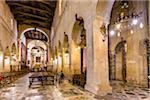 Interior of Cathedral of Syracuse on Ortygia, Syracuse, Sicily, Italy