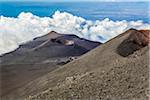 Crater on Mount Etna, Sicily, Italy