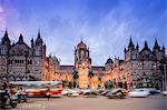 Chhatrapati Shivaji Terminus (Victoria Terminus), UNESCO World Heritage Site, historic railway station built by the British. Mumbai (Bombay), Maharashtra, India, Asia