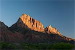 Jagged mountains in Zion National Park, Utah, USA