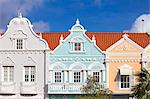 Colonial Dutch architechure near Main Street, Oranjestad, Aruba, Netherlands Antilles, Caribbean, Central America