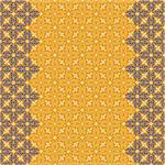 Vector islam pattern border. Seamless arabic ornament. Vintage oriental border design in Victorian style. Ornamental islam pattern lace luxury background. Ornate floral decor wallpaper texture