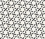 Vector Seamless Black and White Lattice Pattern. Abstract Geometric Background Design