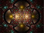 Abstract fractal fantasy pattern. Fractal artwork for creative design,flyer cover, interior, poster.