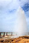 Blow hole at Al Mughsayl beach near Salalah, Oman