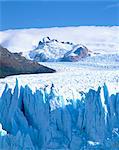 Perito Moreno glacier and Andes mountains, Parque Nacional Los Glaciares, El Calafate, Argentina, South America