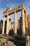 Entrance to gymnasium, Cyrene, UNESCO World Heritage Site, Libya, North Africa, Africa