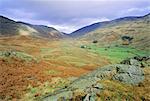 Hardknott Pass, Lake District National Park, Cumbria, England, UK