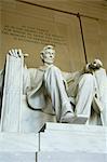 Statue of Abraham Lincoln in the Lincoln Memorial, Washington D.C. (District of Columbia), United States of America, North America