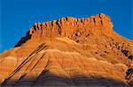 Cliffs at sunset, Paria Movie Set, Grand Staircase-Escalante National Monument, near Page, Arizona, United States of America, North America