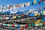 Prayer flags, Himalayas, Tibet, China, Asia