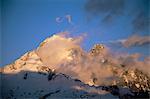 Aiguilles de Chamonix at sunset, Chamonix, French Alps, France, Europe