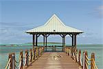 Boat pier in Mahebourg, Mauritius, Indian Ocean, Africa