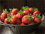 Fresh organic fruit, king strawberries