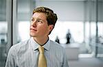 Young businessman in his office.