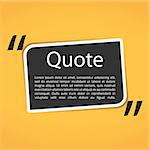 Horizontal paper design element for your text with quotes, vector eps10 illustration