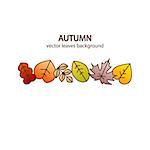 Vector nice modern fall leaves autumn decorative background banner design