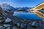 Mont Blanc Massif Reflected in Lac Blanc, Graian Alps, France