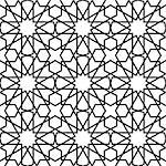 Moroccan stars seamless pattern. Traditional islamic ornament