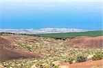 Volcanic land, coast and Atlantic ocean, Tenerife island, Spain