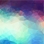 Abstract vector triangle background in blue and purple colors