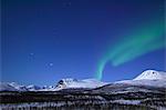 View of aurora borealis