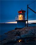 Lighthouse at dusk