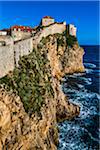 Coastal View of Walled City of Dubrovnik, Dalmatia, Croatia