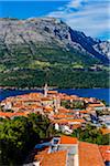 Overview of Korcula, Dalmatia, Croatia