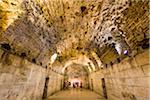 Basement Halls of Diocletian's Palace in the Old Town of Split in Split-Dalmatia County, Croatia