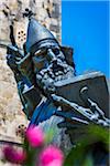 Close-up of the Monument to Bishop Grgur of Nin in the Old Town of Split in Split-Dalmatia County, Croatia