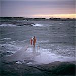 Stomy weather by the sea, Sweden