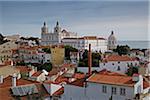 Monastery of Sao Vicente de Fora in Cityscape of Lisbon, Portugal