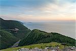 Skyline Trail look-off at dusk (French Mountain, Cape Breton, Nova Scotia, Canada)