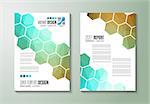 Brochure template, Flyer Design or Depliant Cover for business purposes. Elegant layout with space for text and images.