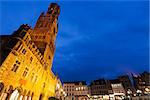 Belfry of Bruges. Bruges, Flemish Region, Belgium