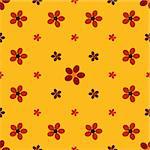 Vintage flower seamless pattern background. Vector texture Floral backgrounds.