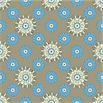 Ethnic seamless pattern. Vector texture Floral seamless backgrounds