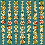 Bright colorful circles seamless background. Abstract background vector illustration.