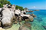 A bungalow has the perfect view on the shore in Koh Tao, Thailand, Southeast Asia, Asia