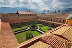 Cloister, Cathedral of Monreale, Monreale, Palermo, Sicily, Italy, Europe