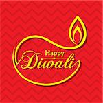 Stylish design and text for Diwali celebration stock vector